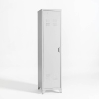 Шкаф Для одежды металлический в американском стиле Hiba единый размер белый LA REDOUTE INTERIEURS  фото, kupilegko.ru